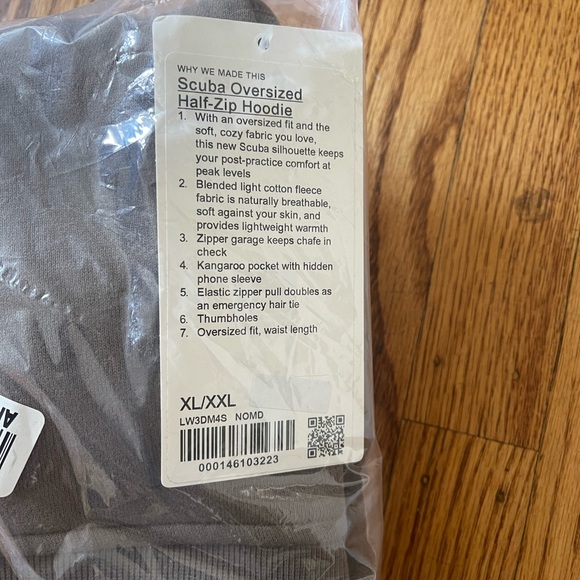 NWT lululemon half zip scuba XL/XXL - Picture 3 of 4